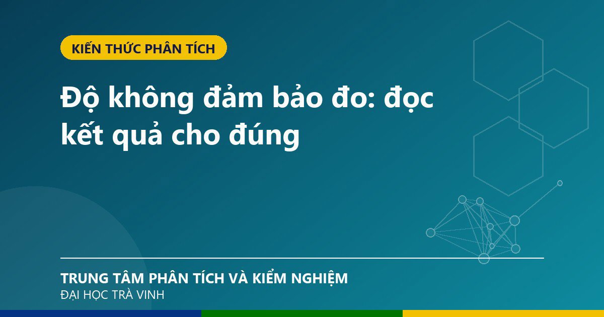 Độ không đảm bảo đo: đọc kết quả cho đúng